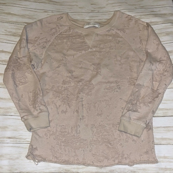 IRO JEANS GARETH Beige Distressed Effect Top - Picture 2 of 7